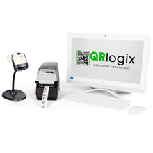 Load image into Gallery viewer, Leica slide labeler with barcode scanner and computer