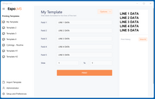 Load image into Gallery viewer, Template for free text entry into ESPO slide printer
