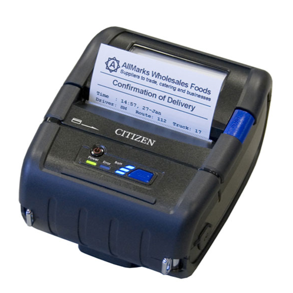 Handheld mobile barcode label printer for healthcare specimen collection
